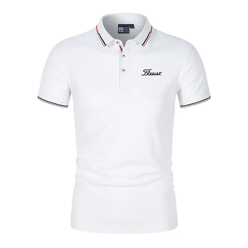 

Summer High-Quality Men's Printed Polo Shirt, New High-End Business Casual Quick Drying And Breathable Polo Collar Polo Shirt