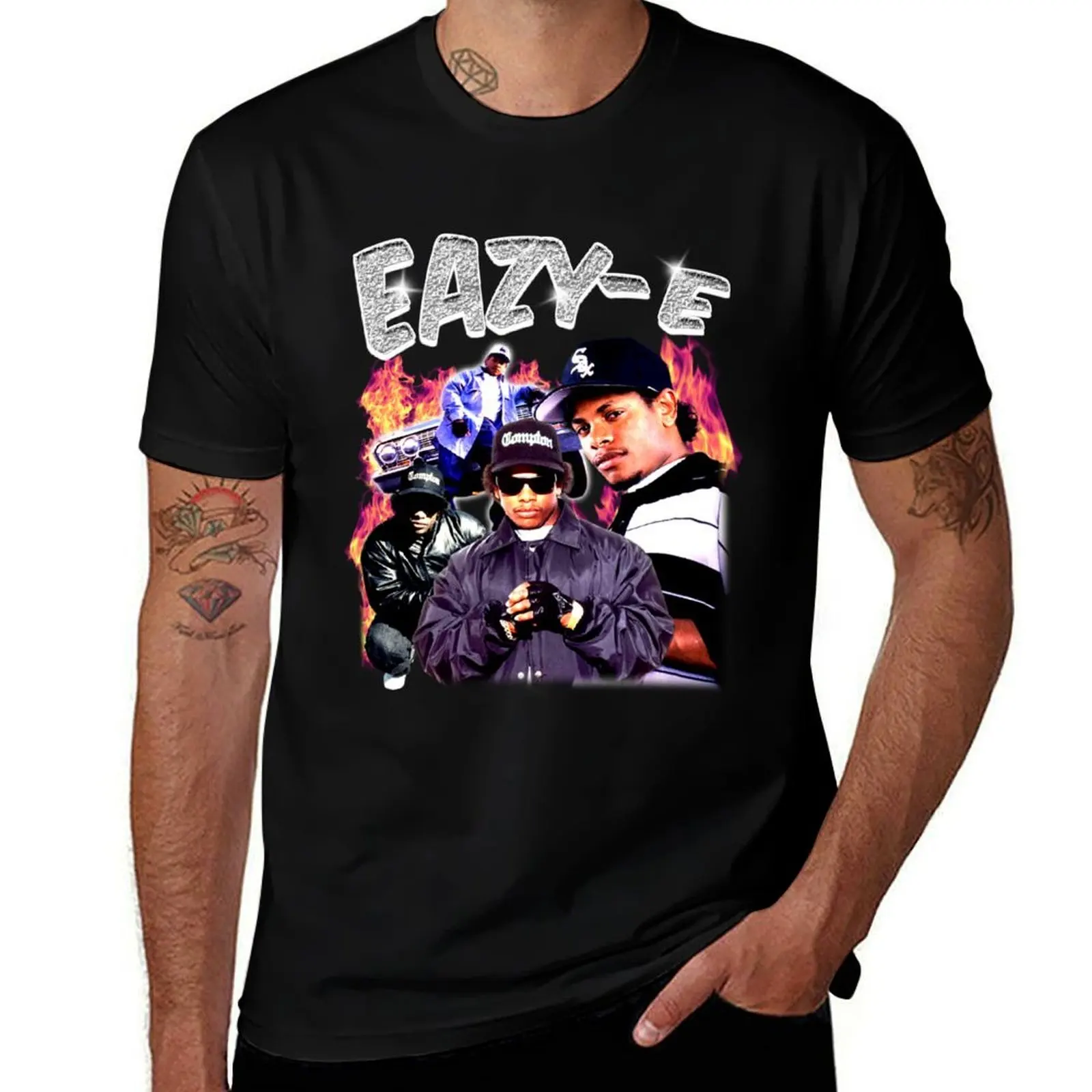 

Eazy E Vintage Bootleg T-Shirt Relaxed Fit Casual Short Sleeve Top