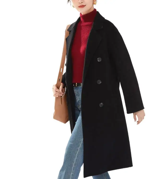 

Women's Clothing woolen coat mid-length woolen coat Autumn Winter New 021