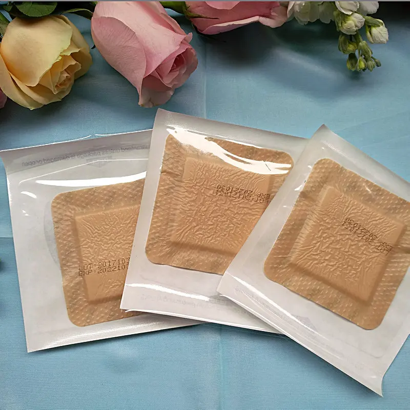 1pcs 7.5cm-15cm health silicone gel foam dressing silicone pad Anti-pressure acne wound care paste exudate absorption acne paste