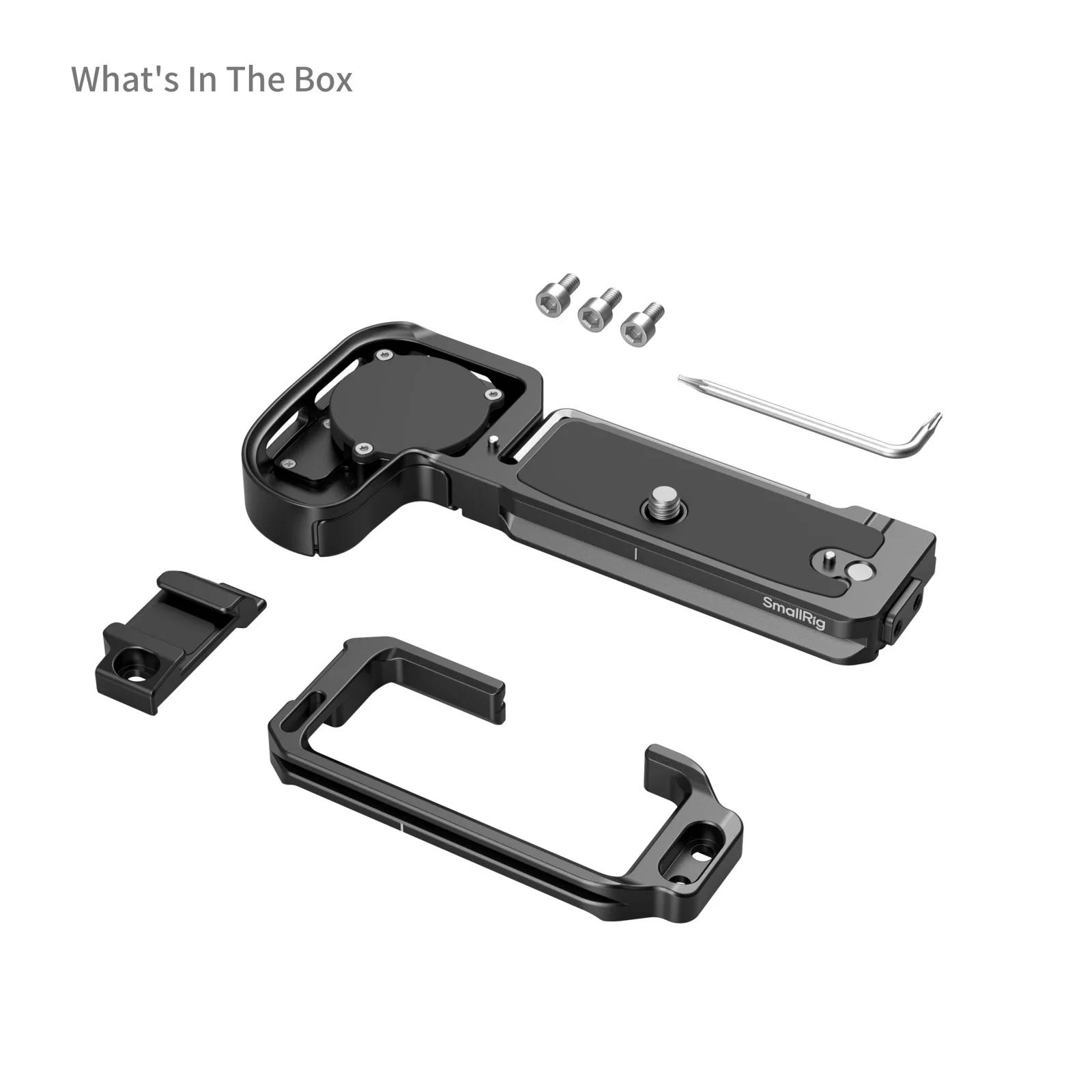SmallRig L-vormige montageplaat met AirTag-gleuf voor Canon EOS R6 Mark III /R6 Mark II/R5 Mark II met Arca-Swiss snelkoppelingsplaat