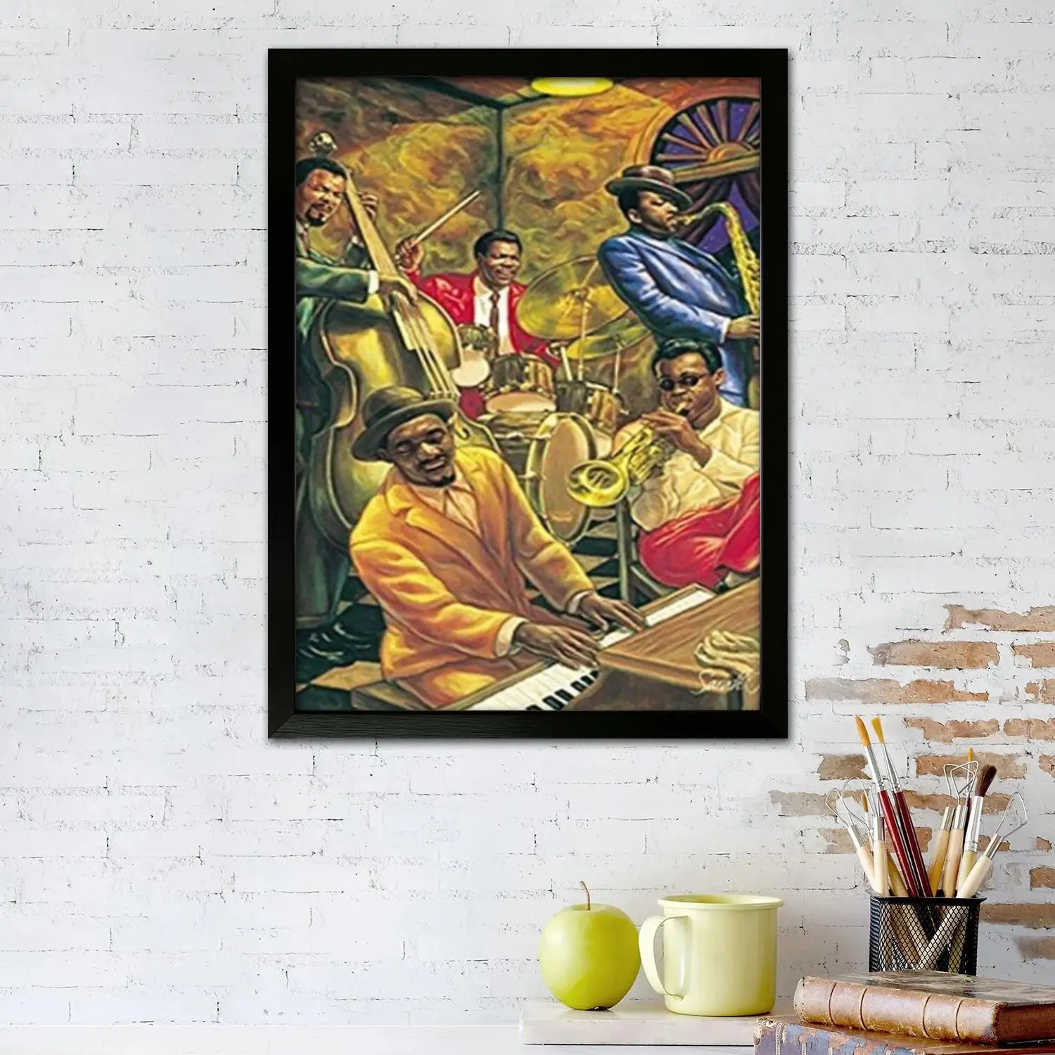 Affiche d'art sur toile de Club de musique américain et Art mural, impression d'image, décor de chambre familiale moderne, peinture décorative