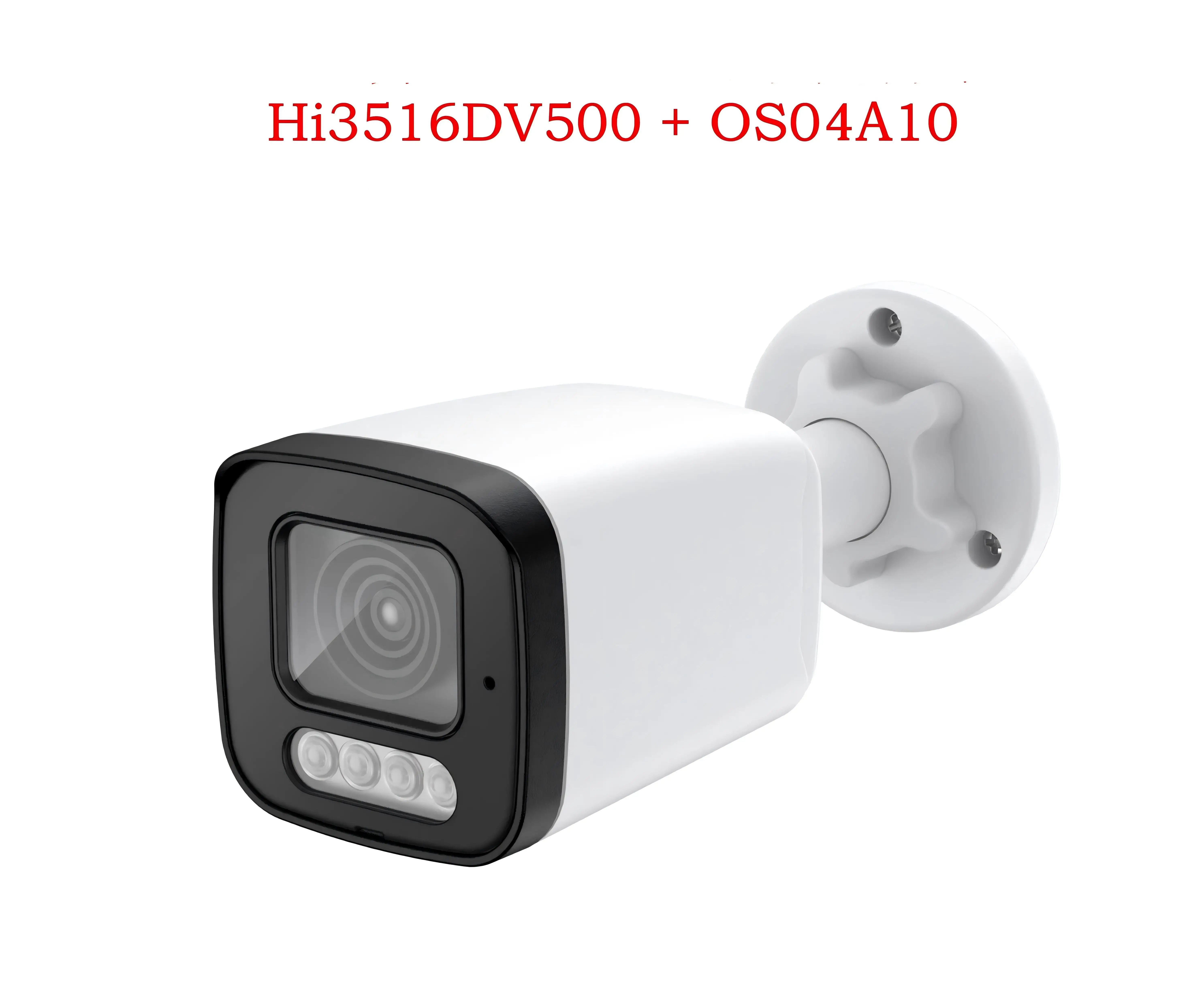 HI3516DV500 OS04A10 IP Camera Module with Housing 4MP NIR IPC Surveillance Camera