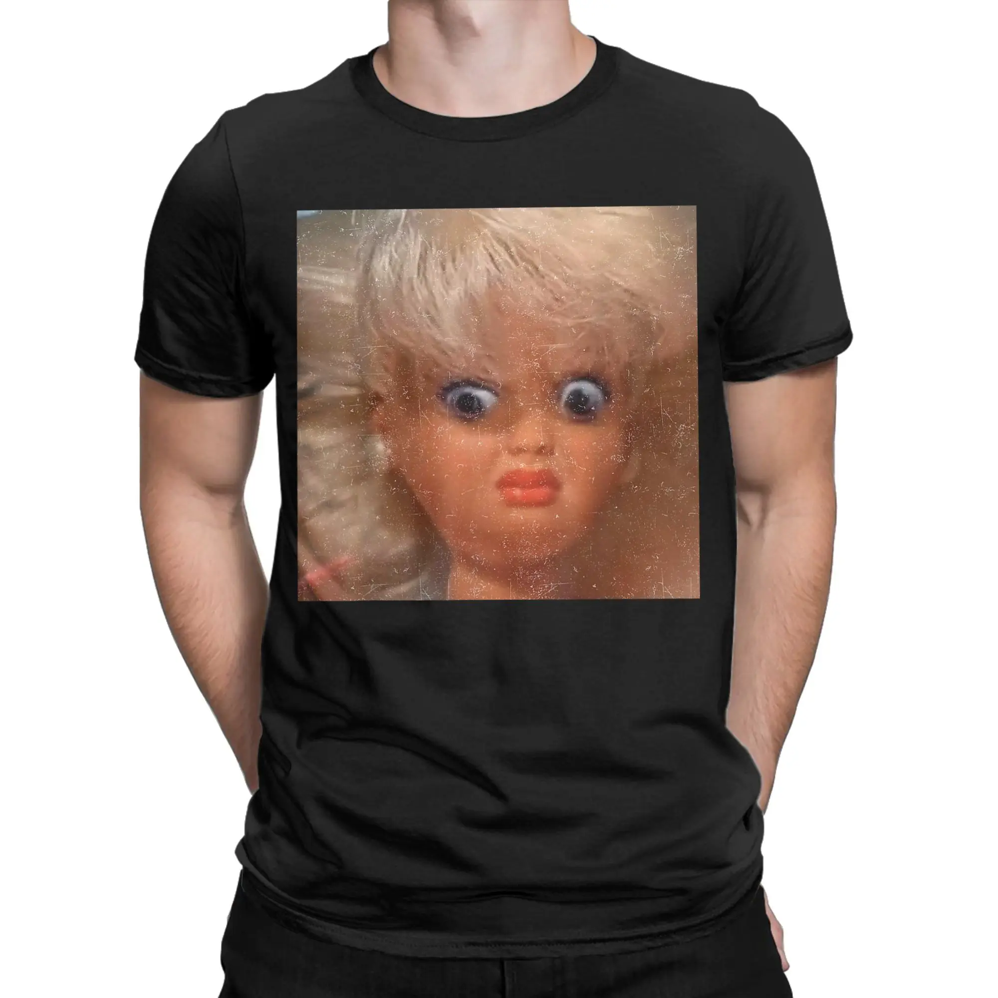 Men Disgusting Doll Face Meme  T Shirts  100% Cotton Clothes Awesome Short Sleeve Crewneck Tees Plus Size T-Shirts