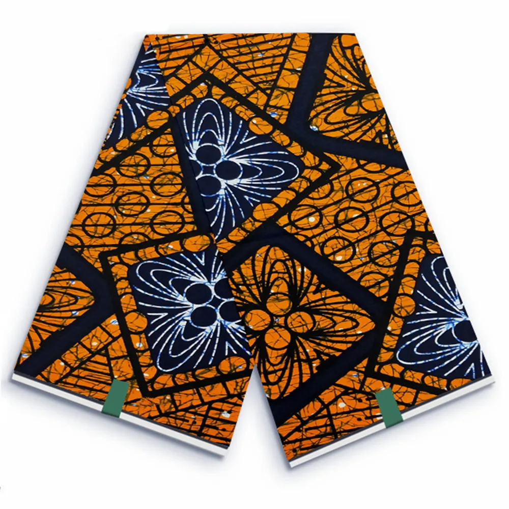 2024 New Style Real Wax African Printed Cotton Fabric Material Veritable Dutch Ankara Wax Dye Block For Fabric For Sewing