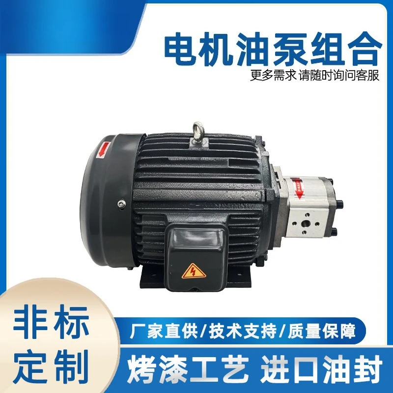 Motor + oil pump combined hydraulic oil pump motor unit 0.75KW/1.5KW/2.2/3 KW/4KW/5.5KW