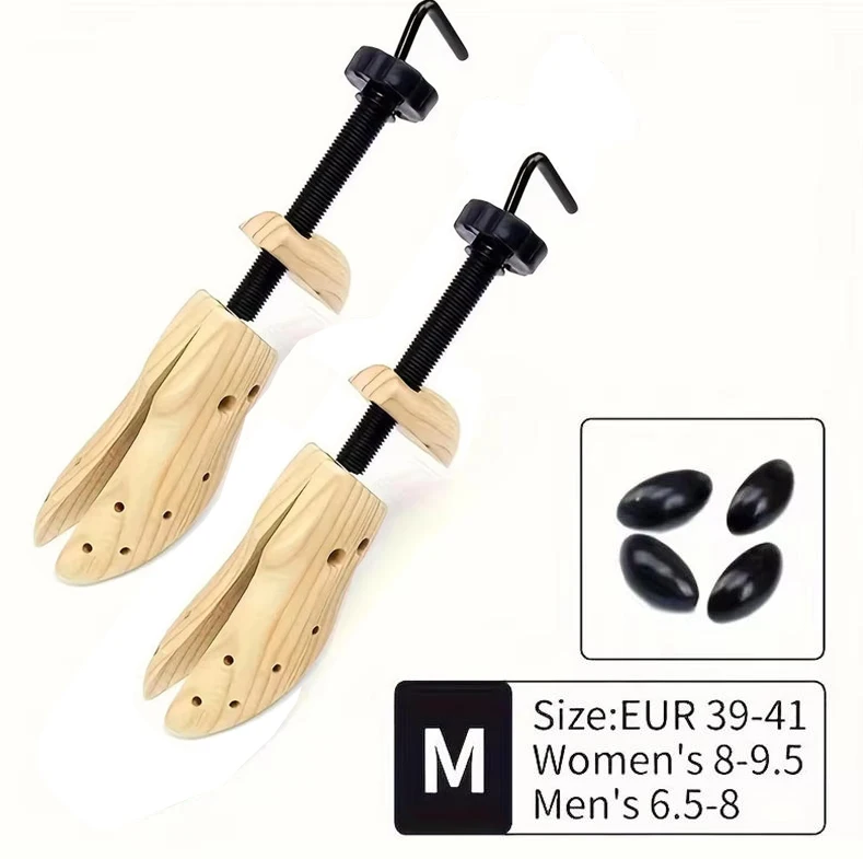 1/2-teiliger Schuhspanner für Damen und Herren – Holzspanner für breite Füße, Ballenzehen oder Schwielen. Schuhspanner aus Holz