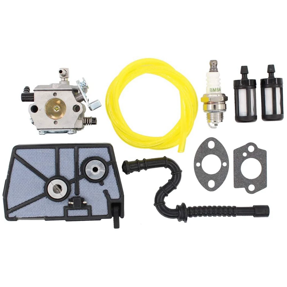 

Y67A Carburetor Air Filter Fuel Line Filer Carb Kit for Stihl 028 028AV 028 AV Chainsaw for Walbro WT-16B Tillotson HU-40