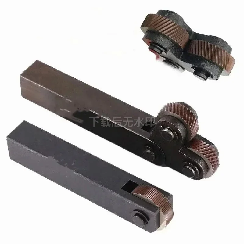 7pcs Dual Wheel Knurling Tool Kit 0.5mm 1mm 2mm Pitch Lathe Cutter Wheel Knurling Tool Set