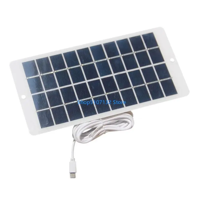 87HD 4.5W Solar Panel,5V USB C Port for Security Cameras Wireless Outdoor,Solar Panel for Small Fan Cellphone