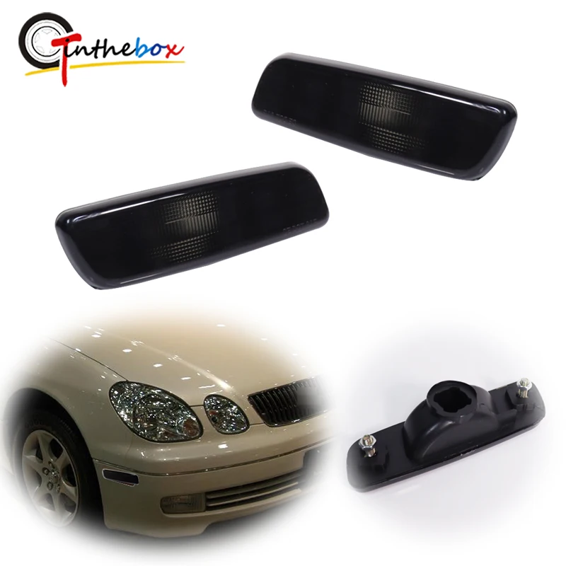Front Fender Side Marker Light Housings For Lexus GS300 GS400 GS430 IS300 LS400 Base, For Toyota Prius Base, For ScionXA Base
