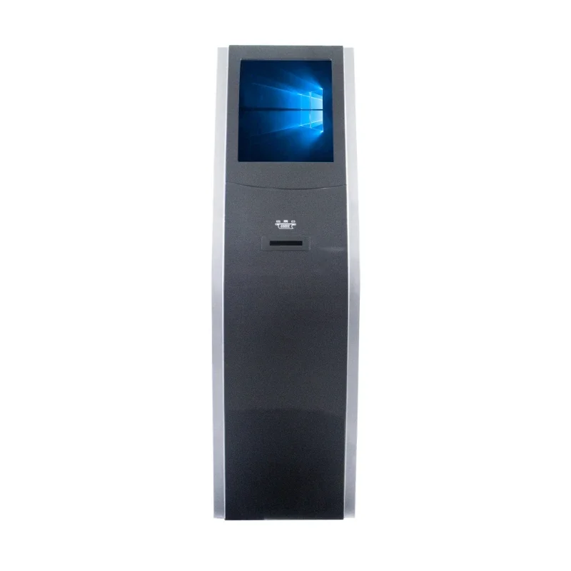 17 inch black queue management system queue system ticket dispenser with Calling System