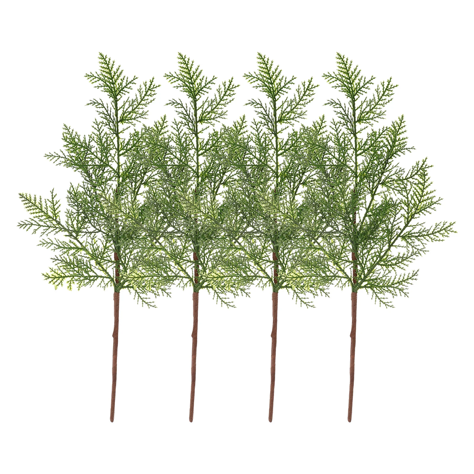 

5Pcs Artificial Cypress Short Branch Simulation Plastic Plants Home Wedding Party Decoration Lifelike Greenery