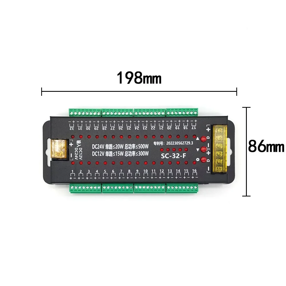 For Stair Control 12/24V LED Light Human Body Induction Horse Running Water Stepping Step Controller