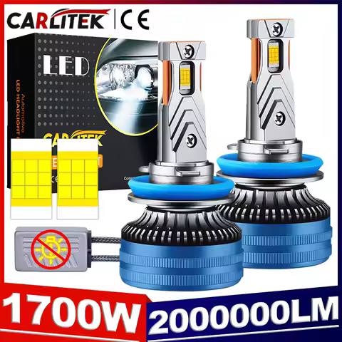 Carlitek H4 LED Headlights K5C H7 Canbus H3 H11 H8 2000000LM 1700W 8054 CSP H1 HB3 9005 9006 HB4 9012 HIR2 Car Light Fog Lamps