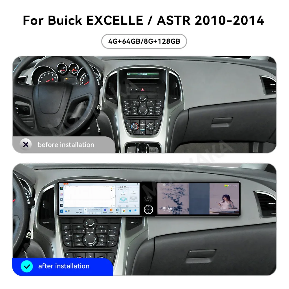 For Buick EXCELLE ASTR 2010-2014 Android Car Radio Multimedia Video Wireless Carplay Autoradio Stereo GPS Navigation Head Unit