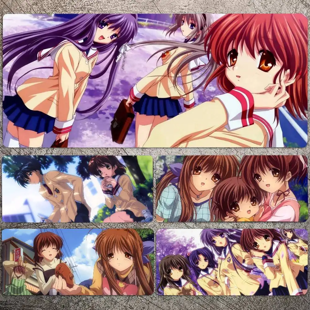 Anime Clannad Mousepad Non-slip Suitable For Office Computers Laptops E-sports Game Desk Mats XXL Keyboard