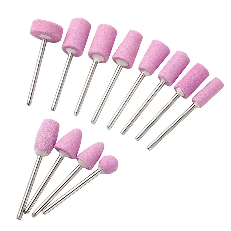 1Pack Polishing Head Wheel Head Abrasive Mounted Stone For Dremel Rotary Tool Electric Manicure Grinder Nail Polishers Accessory