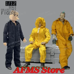 1/12 Scale Collectible Figure Jumpsuit Breaking Bad Cosplay Uniforms Fit 6Inch DAM 3A SS Notaman Thin Version Action Figure Doll