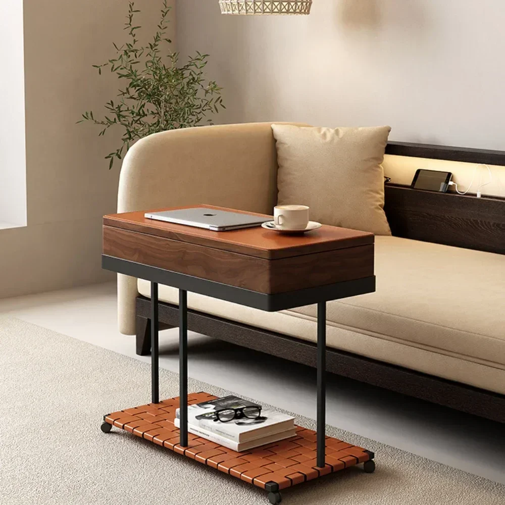 

Italian Minimalist Removable Living Room Side Cabinet Table