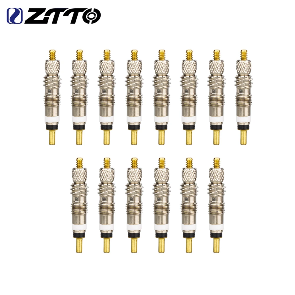 ZTTO 6pcs Presta Valve Core Brass FV Nozzle Replacement Bicycle Tyre Valve Core MTB Road Bike Tubeless Service Parts Alloy