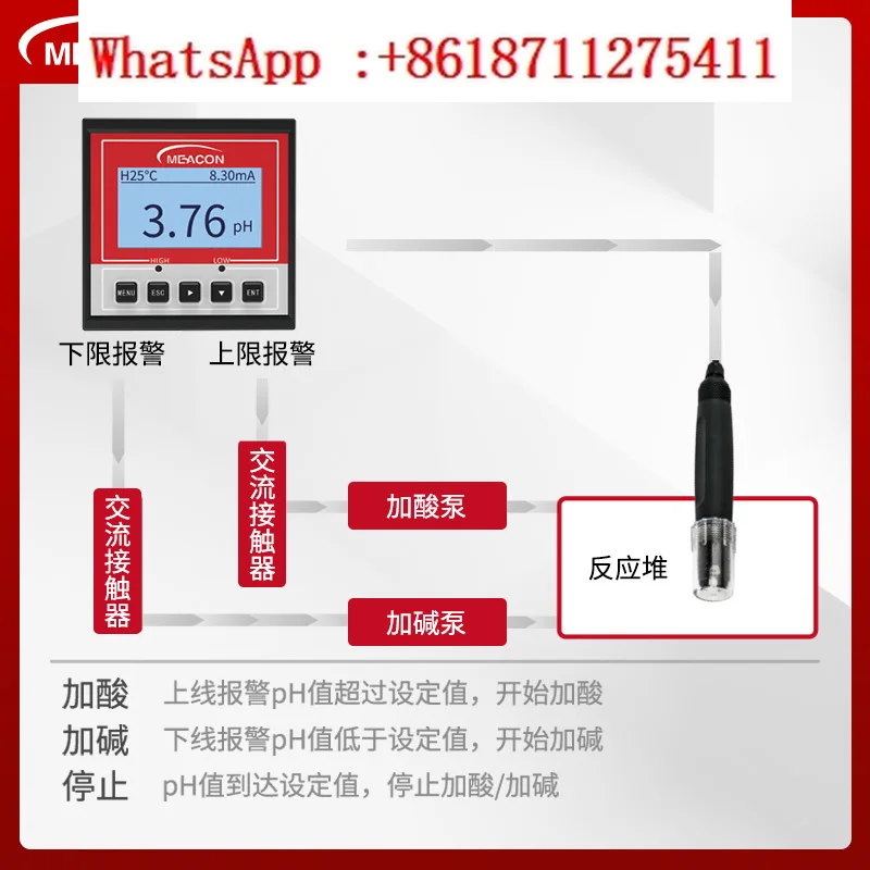 

PH automatic dosing device, neutralization reactor, pH controller, PE bucket mixer, acid-base dosing system