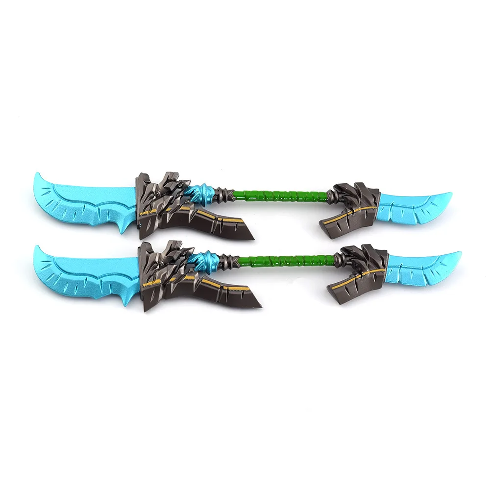 22cm World of Warcraft Game Peripherals Cloudsong Glaive All Metal Alloy Knife Toy Sword Weapon Model Figure Ornament Boys Gifts