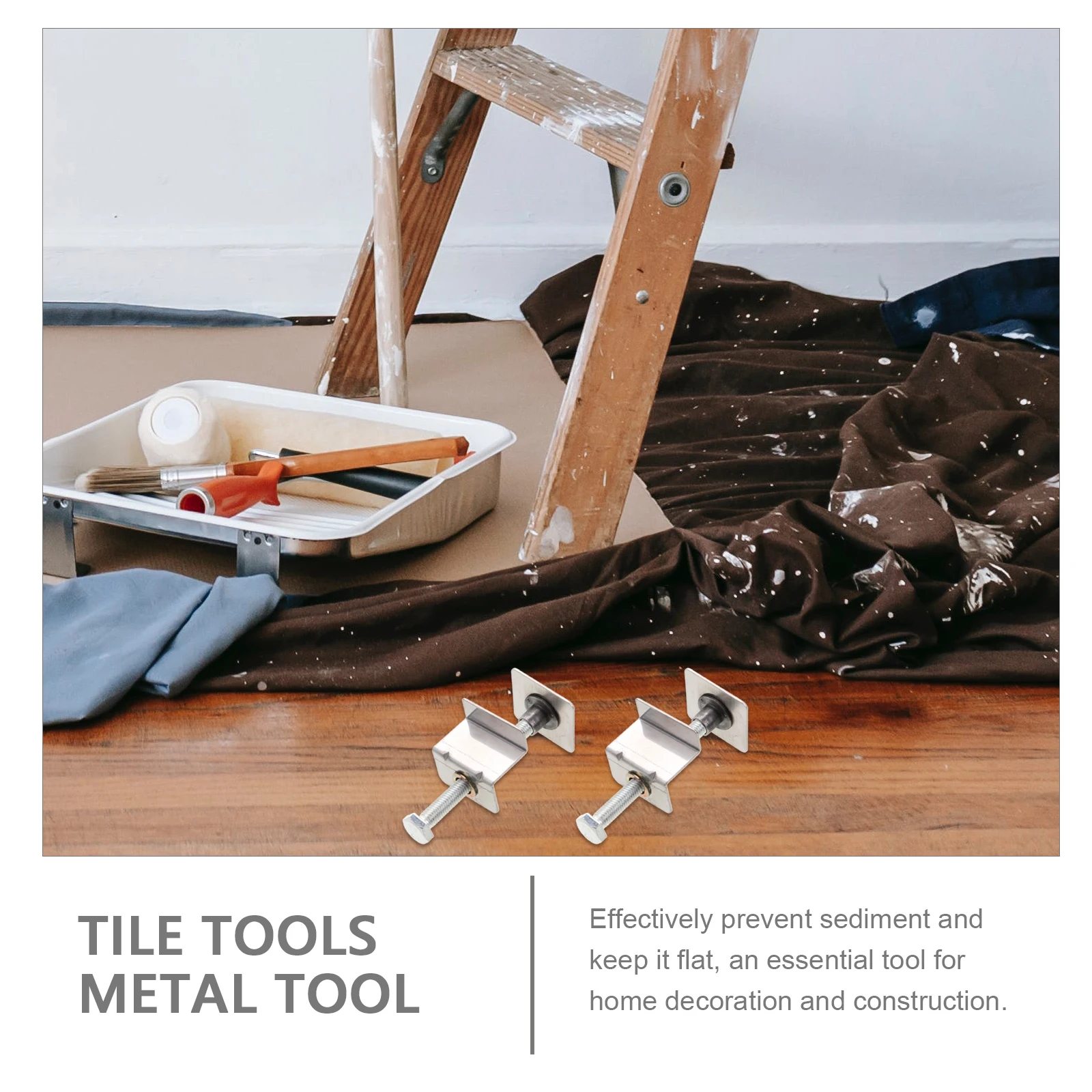 

2 Pcs Elevator Ceramic Tile Tools Wall Tiles Levelers Iron Leveling Spacers Installation