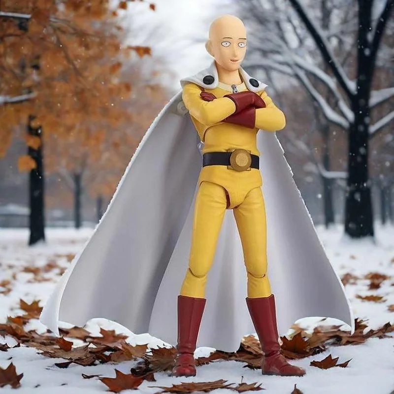 Nowa figurka Figma 310 One Punch Man Saitama Amazing Yamaguchi Revoltech Saitama Dostępna od ręki Anime Figurki Akcji Kolekcjonerskie Model Zabawka Prezent