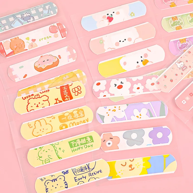 

12pcs/set Cartoon Kawaii Band Aid Portable Outdoor Travel Medical Strips First Aid Adhesive Bandages Kids Wound Dressing Plaster