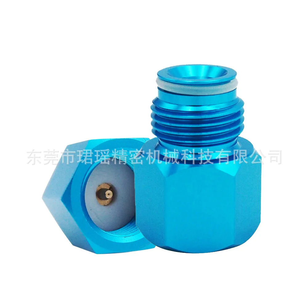 

5Pcs CGA320 CO2 gas tank to standard G1/2-14 regulator regulator valve adapter aluminum connector