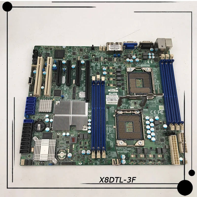 For Supermicro X8DTL-3F Server Motherboard DDR3 SATA2 PCI-E 2.0 Xeon Processor 5600/5500 Series Integrated IPMI 2.0