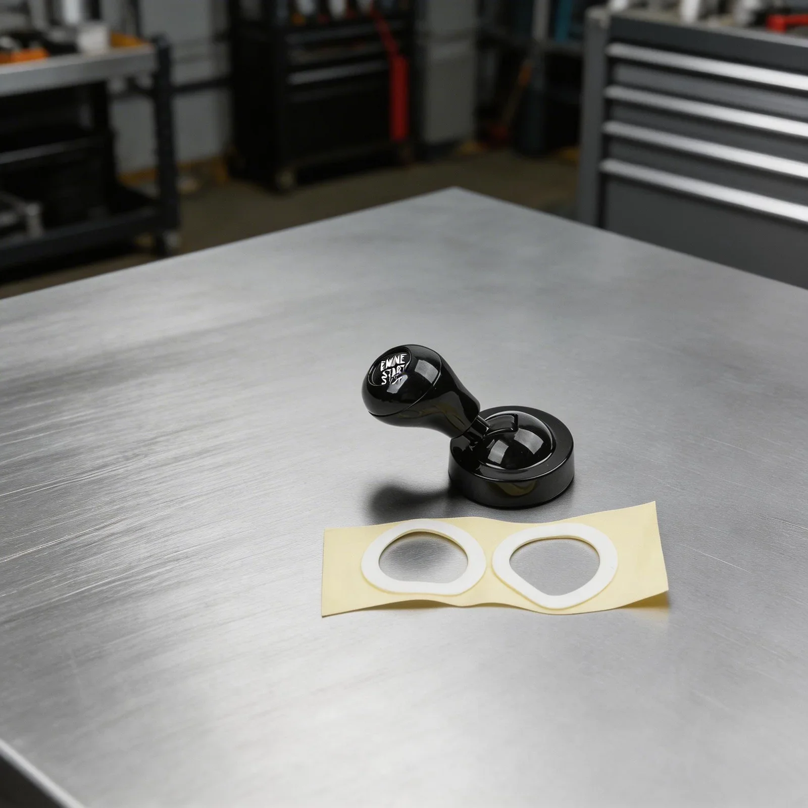 Car Push Start Button Cover Lever Multi-fit Alloy Construction Designed For Compatibility With Wide Array Of Vehicles