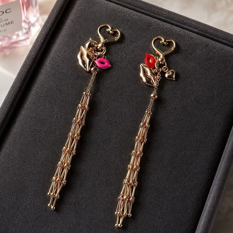 Metall-Netztasche für Lippenstifte, Schlüsselanhänger, austauschbarer Lippenbalsam-Halter, Anti-Verlust-Anhänger für die tägliche Handtasche – Detail 5