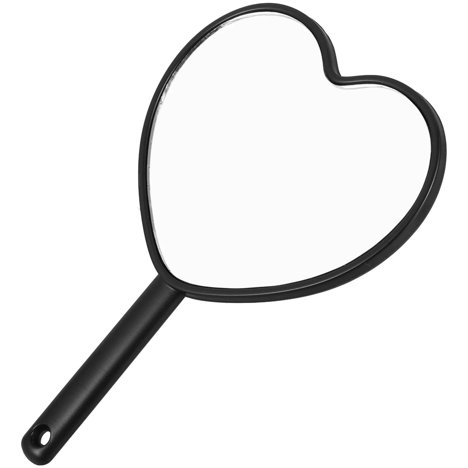 Portátil Love Makeup Mirror com Hole, Handheld para Salon, Vanity