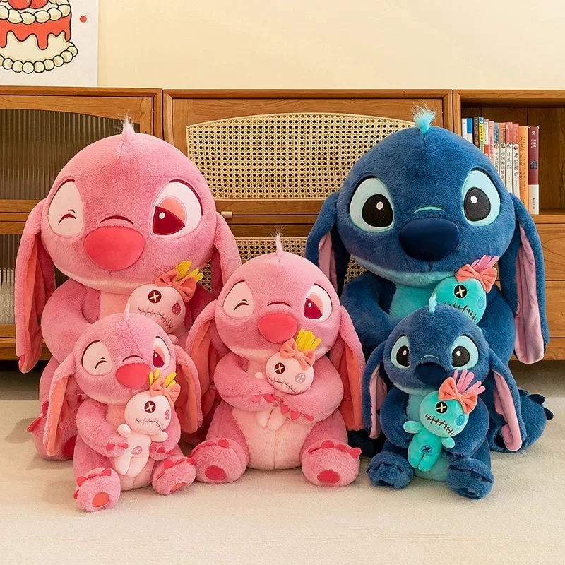 75CM Super Big Size Disney Stuffed Animal Stitch Plushies Doll Doll Cushion Kawaii Room Decoration Toy Children's Birthday Gift