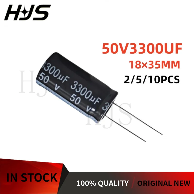 

2-10PCS 50V3300UF 18×35MM 3300uf 50v 18*35mm Electrolytic capacitor Brand New In Stock