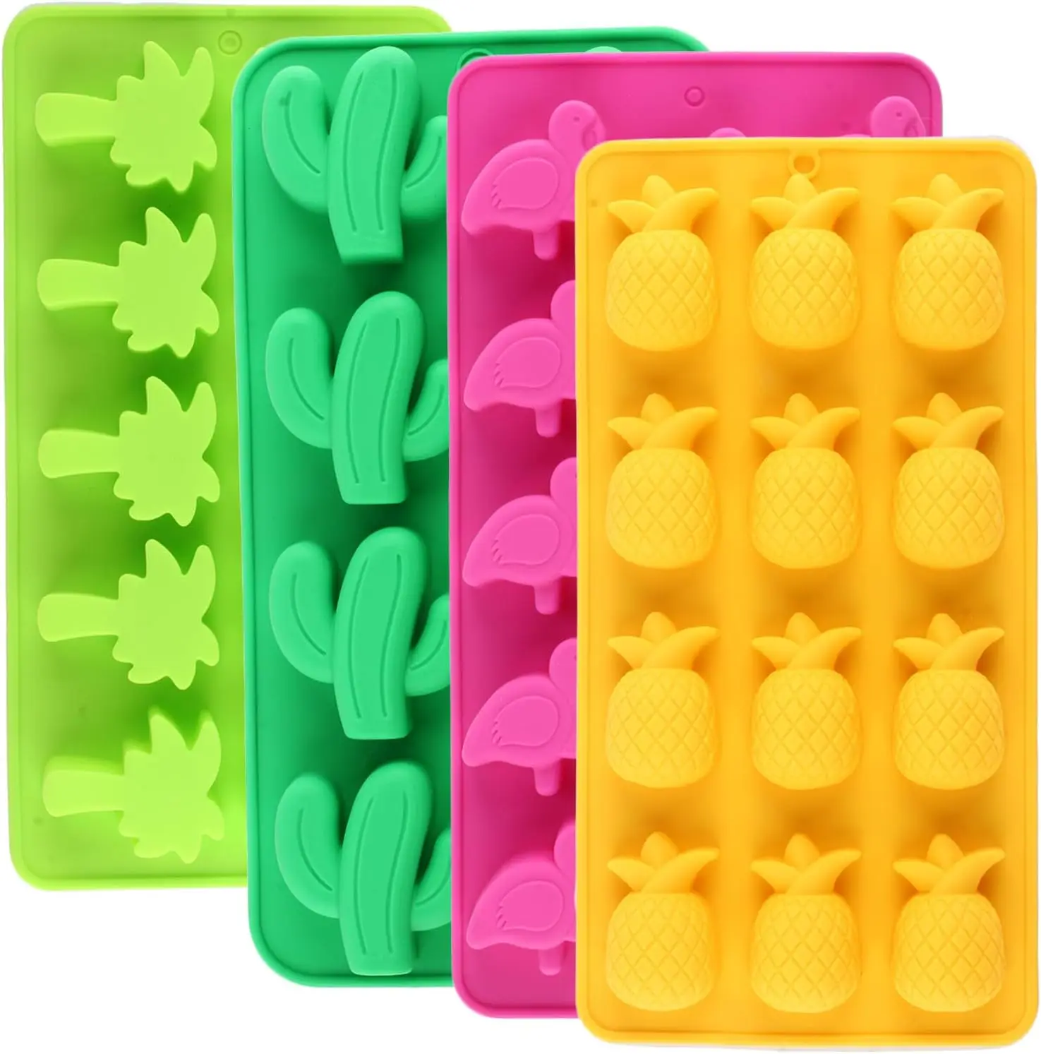 

Формы Формы для кубиков льда, силиконовые формы, включая кактус, фламинго, кокосовую пальму и ананас, стили для изготовления ледяного желе, шоколада