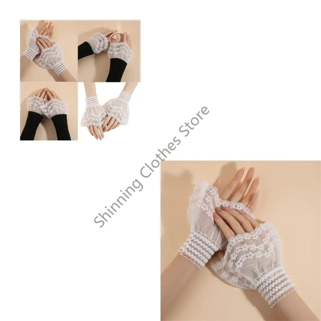 M68A Practical False Sleeves Polyester Fingerless Hand Sleeve Photos Anime Convention