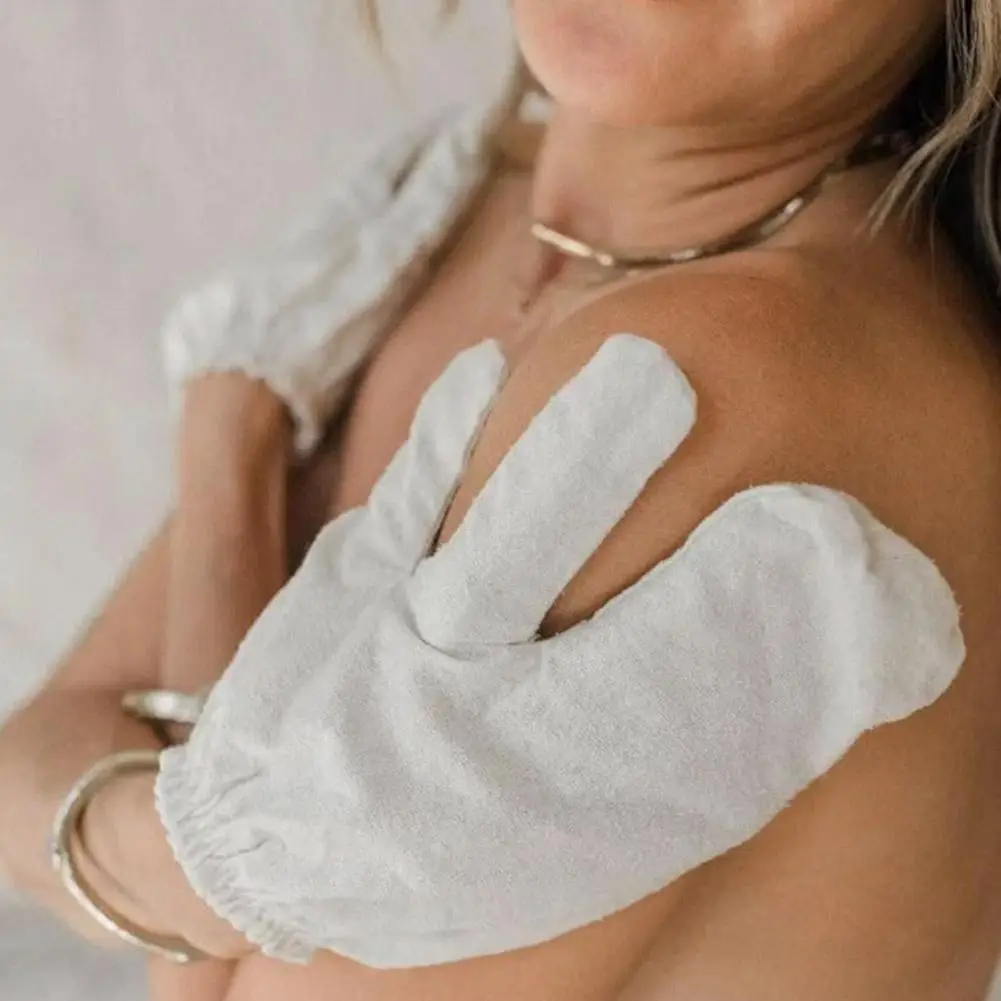 

1/2pcs Mulberry Silk Exfoliating Face Wash Beauty Towel Face Skin Exfoliating Silk Soft Bath Wash Bath Gloves Scrub U0G0