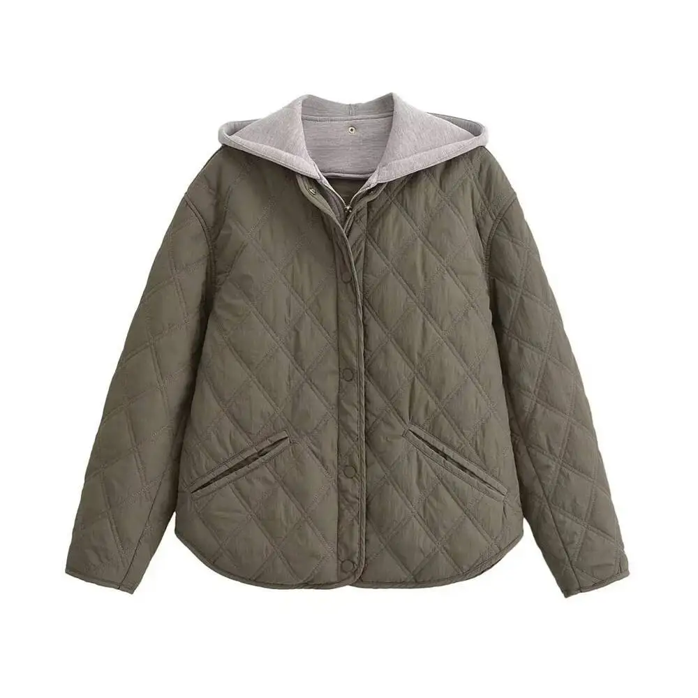 

2024 Autumn/Winter New Product Fashion Casual Women's Round Neck Loose Long Sleeve Hooded Jacket Top