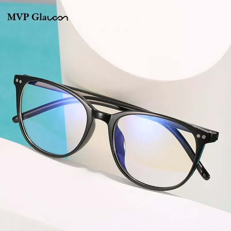 Computer Glasses Women Men Anti Blue Light Round Eyewear Blocking Glasses Spectacle Eyeglass Anti Radiation for Women and Men