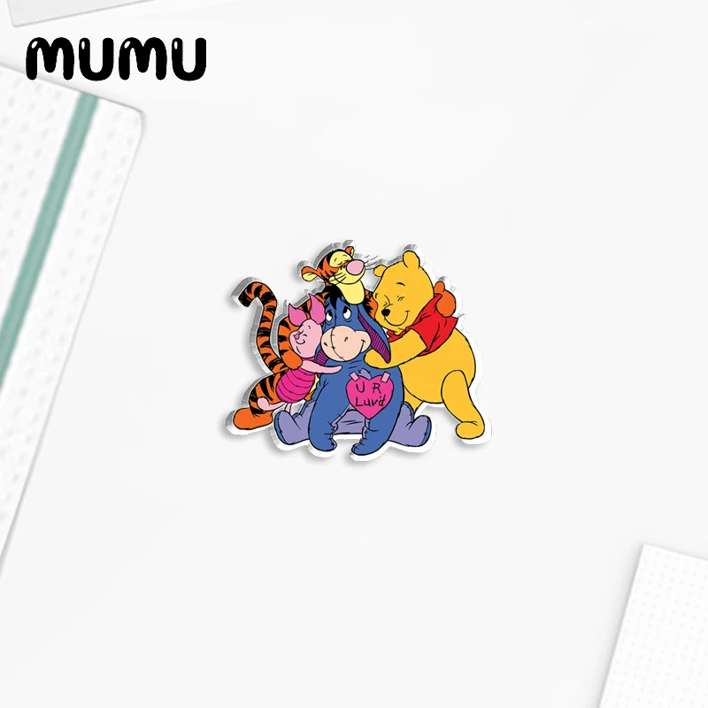 2024 New Winnie the Pooh Lapel Pin Cartoon Bear Acrylic Brooches Handmade Epoxy Jewelry Shirt Bag Badge