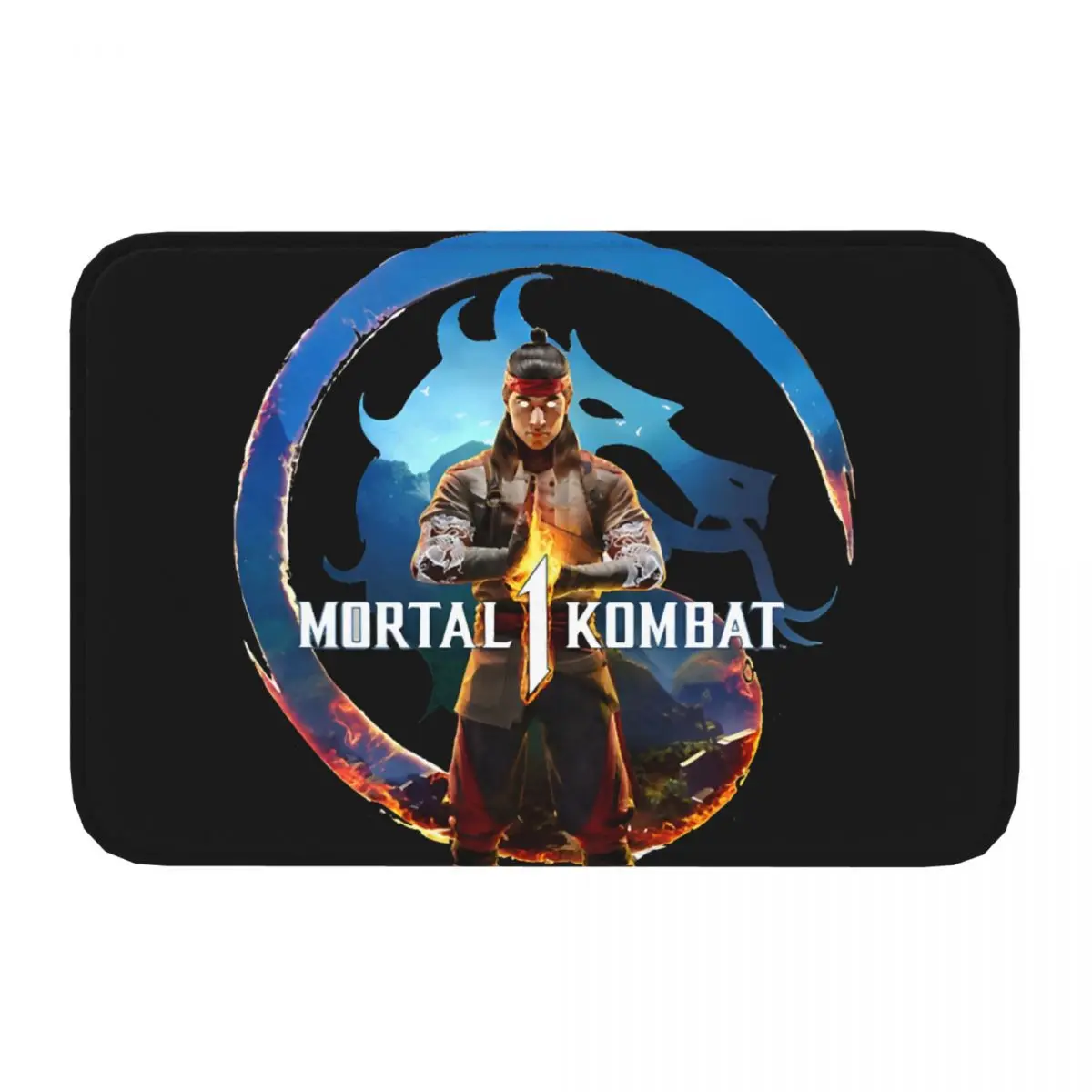 Mortal Kombat Bath Mat MK12 Mortal Kombat 1 Logo Doormat Kitchen Carpet Entrance Door Rug Home Decor