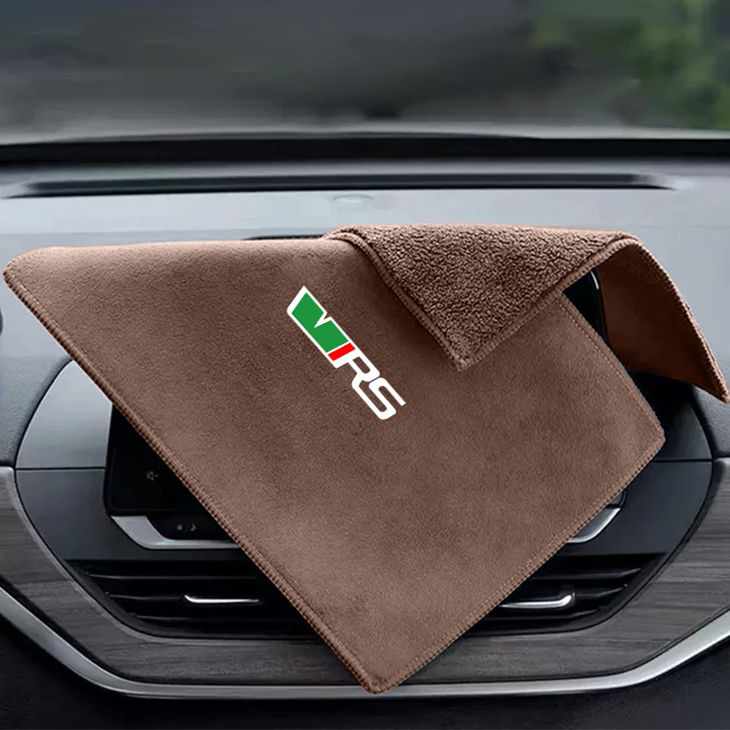 Car Wash Drying Cloth Auto Towel Windshield Cleaning Tool For VRS Octavia Kamiq Kodiaq Karoq RS Superb Fabia Rapid Favorit