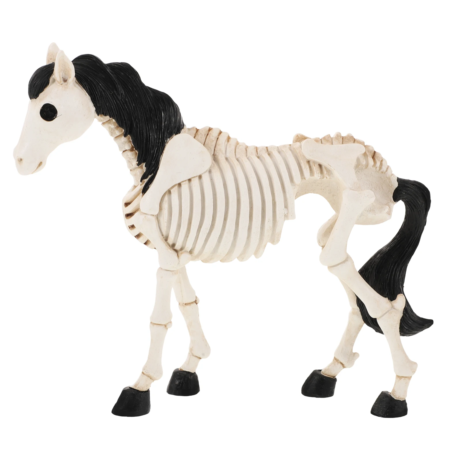 زخرفة الضفدع، زينة الهالوين، تمثال داخلي، راتينج منزلي للطاولات، عظام الحيوانات