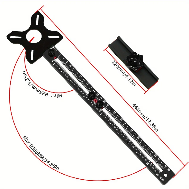 Circle Cutting Jig For Electric Hand Trimmer Wood Router Milling Circle Slotting Trimming Machine DIY Woodworking Tools