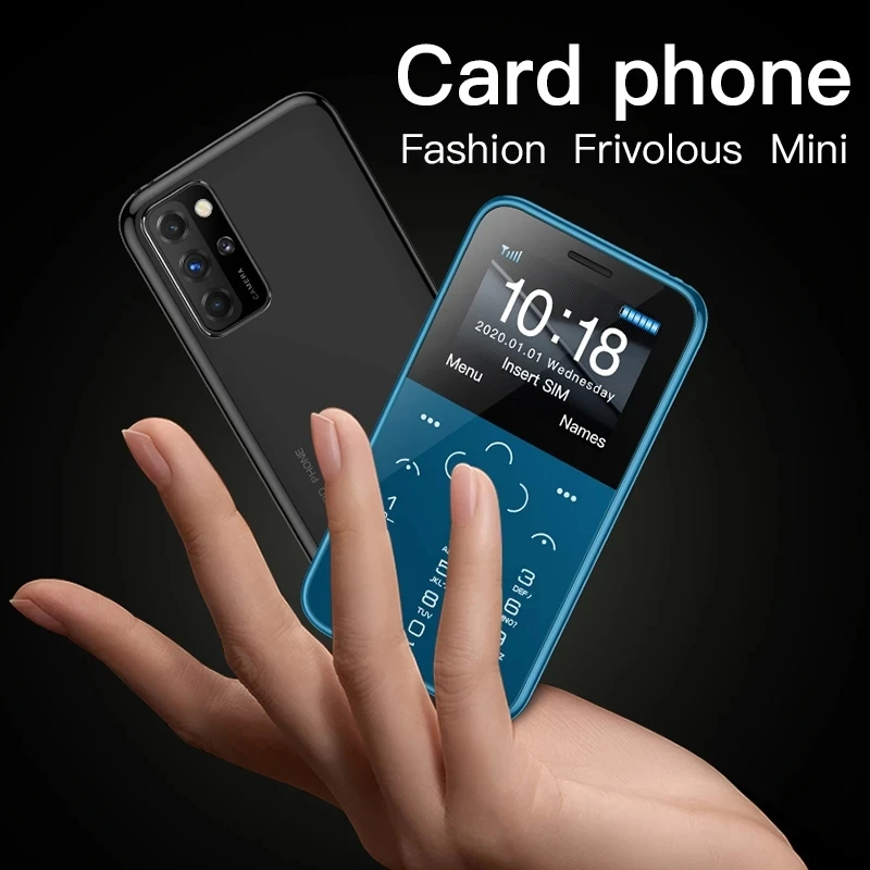 Original S10P 7S+ Mini Card Phone 2G GSM 400mAh 1.54'' MTK6261M Cellphone Ultra-Thin Fashion Children Small Size Phones