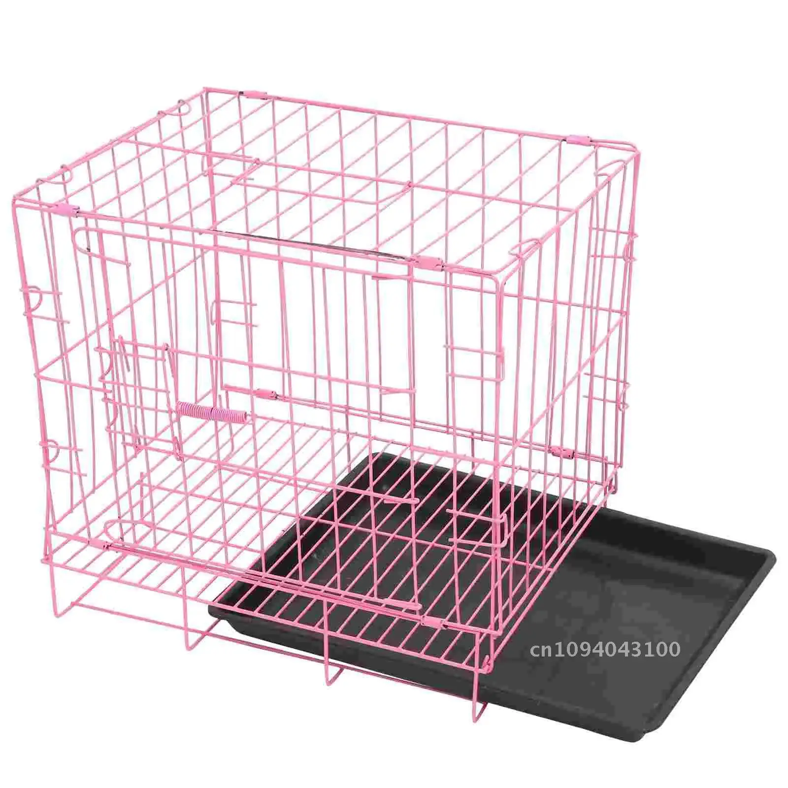 

of Folding With Toilet Dog Cage Poodle Small And Medium Pet Cage Cage Container(Blue35cm) Cat Puppy Dog Rabbit moving Cage