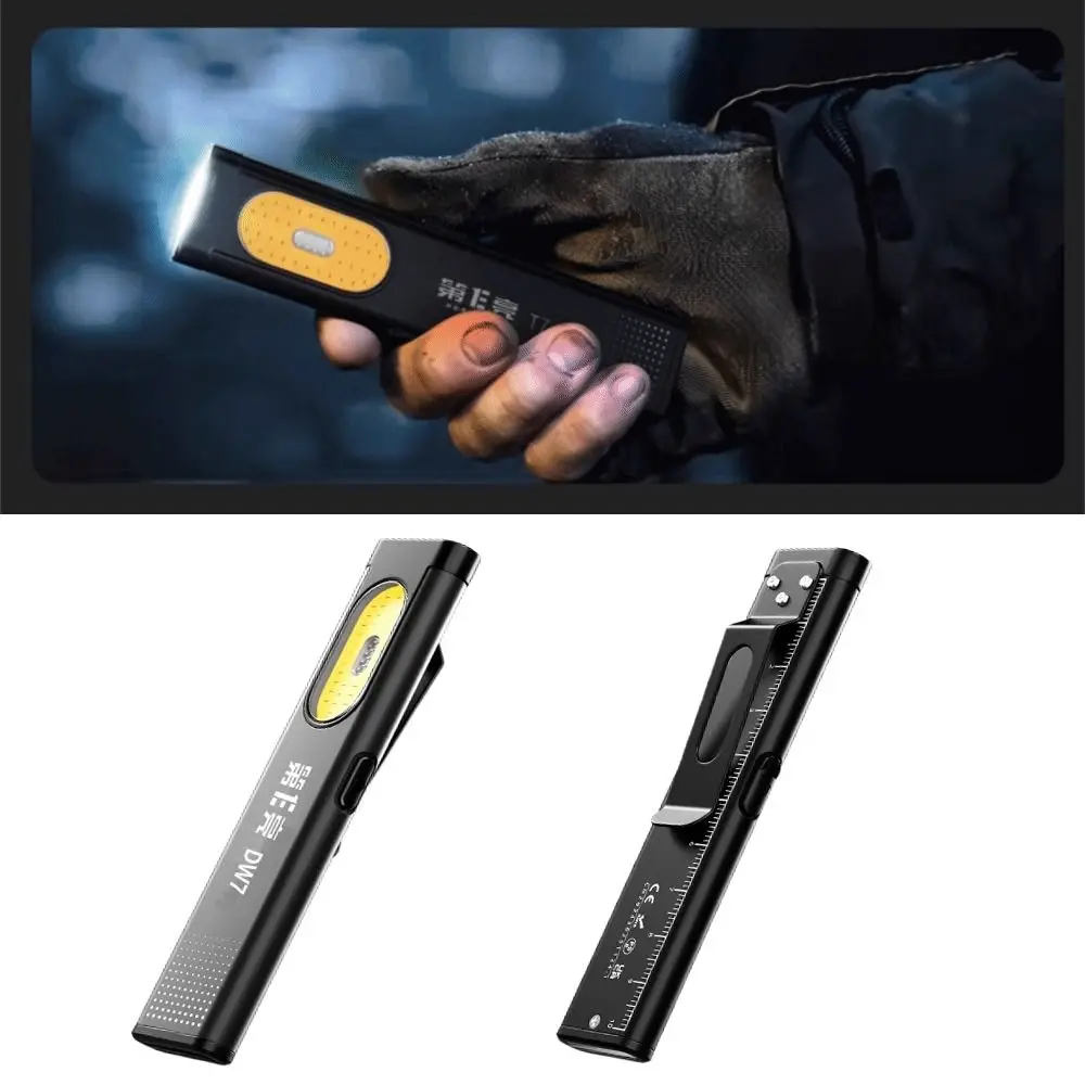 Mini lampe torche Rechargeable USB, Base magnétique, sortie 550Lm, lampe de poche LED, 6 modes, haute luminosité, Portable